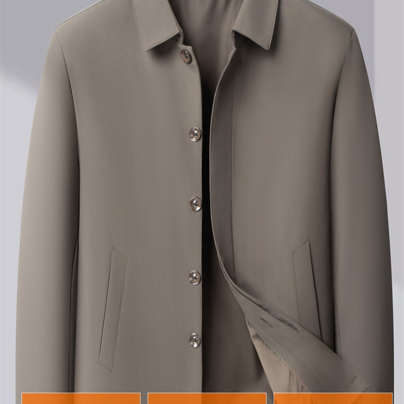 爸爸外套春秋款中老年男装夹克70岁80岁老人爷爷加棉加厚春装上衣