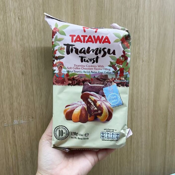 台湾代购TATAWA提拉米苏 抹茶 草莓 榛果巧克力味 追剧小零食