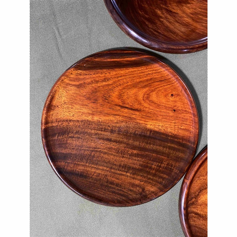 老挝大红酸枝红木杯垫隔热垫整木料碗盘垫实木质杯托茶道花盆垫