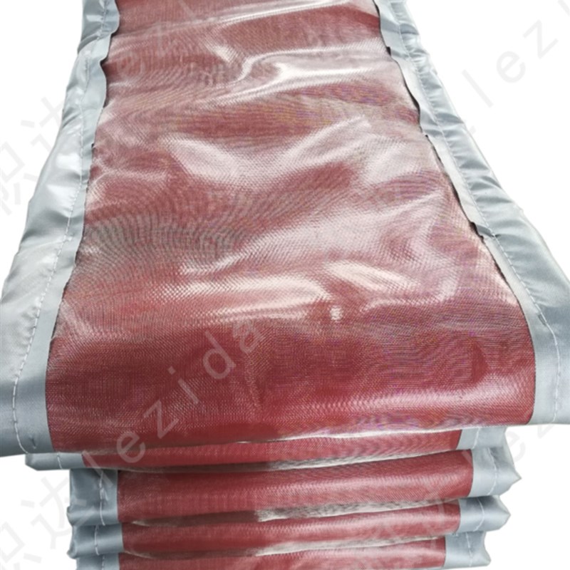 柔性非金属膨胀节蒙皮 硅钛防火布圈带 密封耐高温防火抗拉耐磨