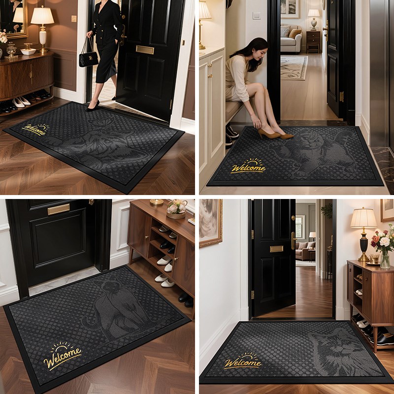 地垫入户门垫2025新款刺绣门口耐脏免洗进门脚垫玄关除尘地毯