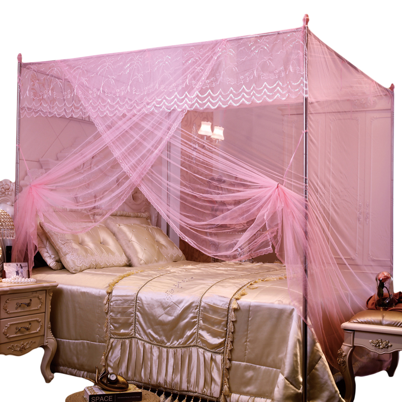 单门蚊帐加密宫廷蚊帐落地式公主风家用欧式1.5米1.8m双人床家用