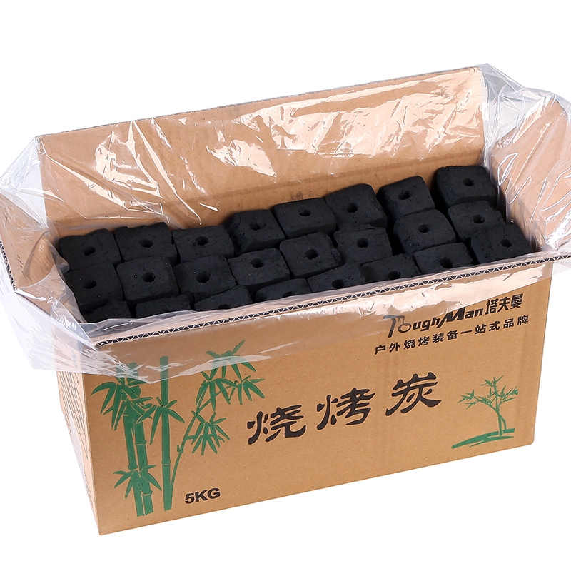 烧烤炭家用无烟碳机制木炭20斤装果木炭取暖室内烤火环保碳竹炭