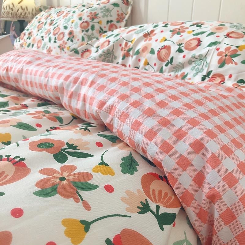 加厚纯棉60支斜纹四件套100%棉印花柔软秋冬季保暖1.8米简约亲肤