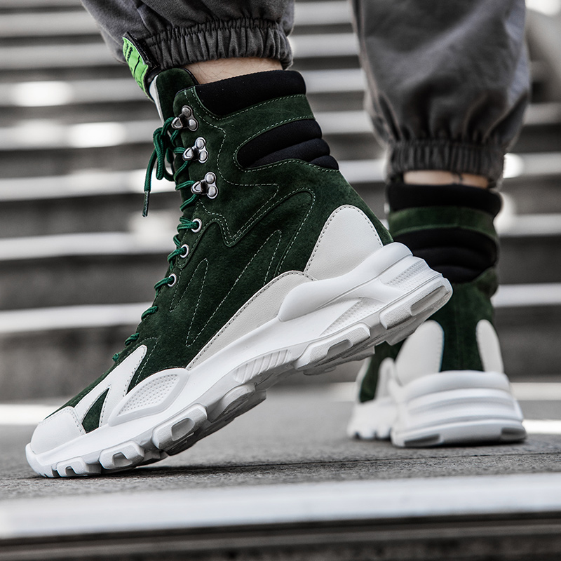 内增高鞋男10cm夏季运动休闲增高男鞋青少年厚底工装靴8cm12厘米