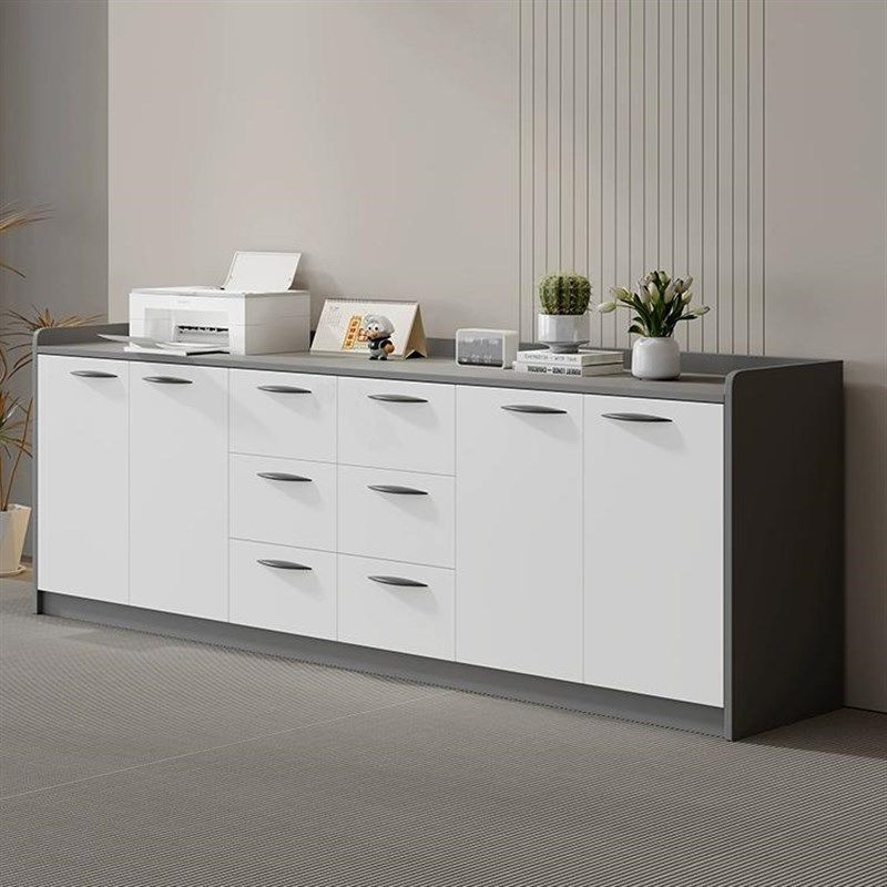 文件柜矮柜办公室隔断柜木质资料柜档案柜收纳储物柜子长条办公柜