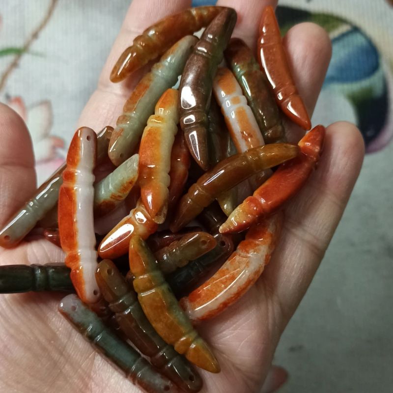 烧红翡藕节卡40mm左右图片