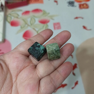 天然翡翠桶珠路路通方珠