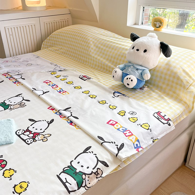 可爱帕恰狗纯棉睡袋全棉酒店隔脏B袋单人旅行便携出差床单旅游被