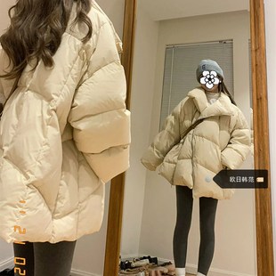 棉衣棉 大尺码 设计感小众拉炼棉服女冬季 外套2023新款 宽松中长X版