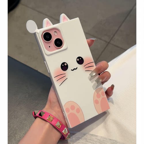 iPhone17promax呆萌小猫手机壳