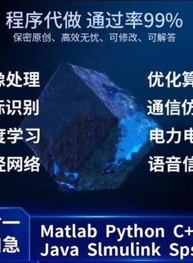matlab代码帮做python程序代做优化算法通信语音图像处理仿真编程