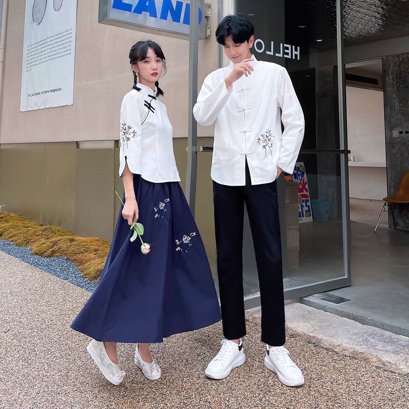 民国风学生班服五四青年女装初高中朗诵服汉元素中式合唱服中山装