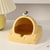 轻奢奶酪烟灰缸家用客厅高级感办公室高端大气网红防飞灰创意烟缸