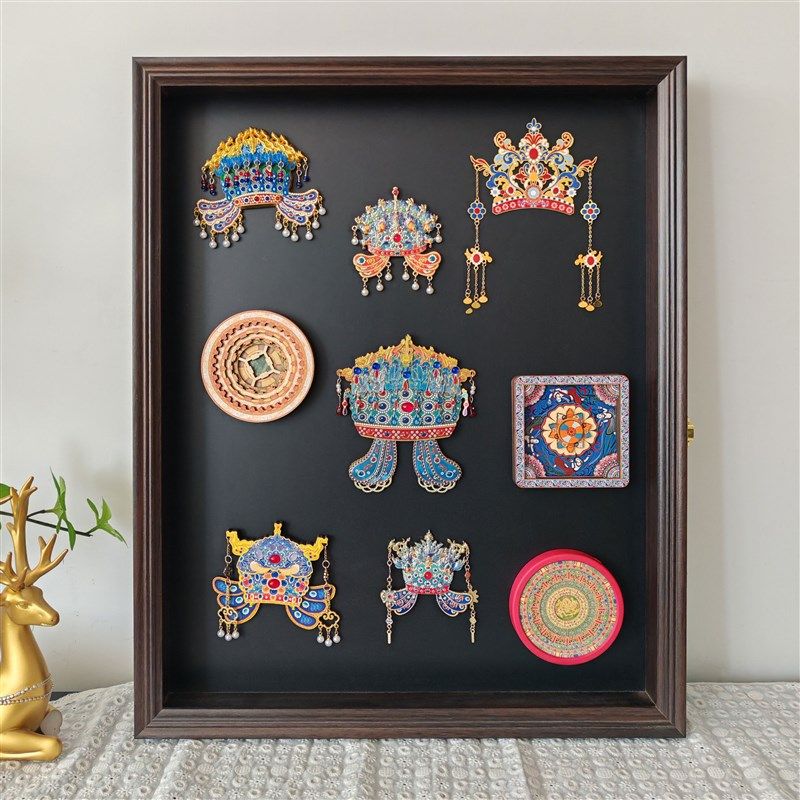 凤冠磁吸冰箱贴收纳相框可开合展示防尘凤冠文创冰箱贴收纳框,家居饰品,相框/画框,淘宝优惠券,粉丝福利购,淘宝优惠卷