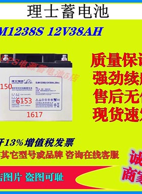 理士蓄电池DJM1238S 12V38AH消防主机免维护设备UPS直流屏通信EPS