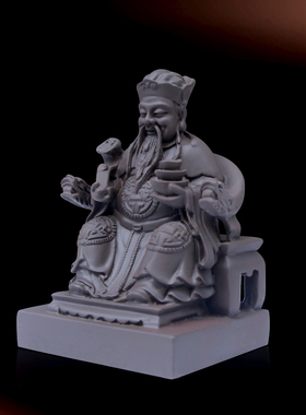 4寸紫砂土地公 吕洞宾神像公神像 福德正神 地主爷家居供奉摆件