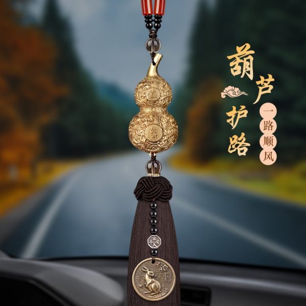 葫芦汽车挂件车内高档车挂车载出入平安2024新款高级感摆件挂饰男