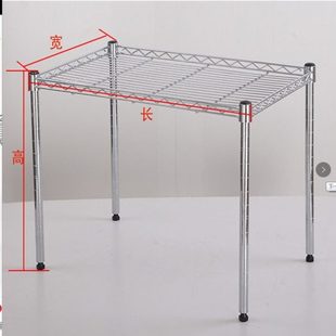 家用橱柜隔层架一层收纳架锅架储物衣柜分层架不锈钢色架落地伸缩