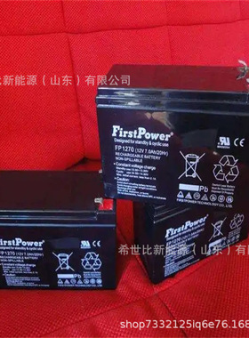 一电FirstPower蓄电池LFP12120铅酸免维护12V120AH应急储能设备