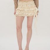 GENESIS2025秋季 多层荷叶蕾丝半裙 叶舒华同款 ORA ive liz