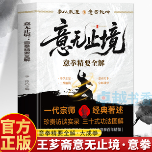 意无止境 意拳精要全解书正版 意无止境王芗斋站桩功拳学教程 大成拳站桩健身功法养生形意拳内家拳武学经典 中医健身书籍拳道中枢