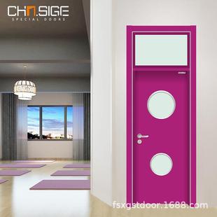 西格学校门供应儿童托管中心门带副窗幼儿园专用门可加踢脚板