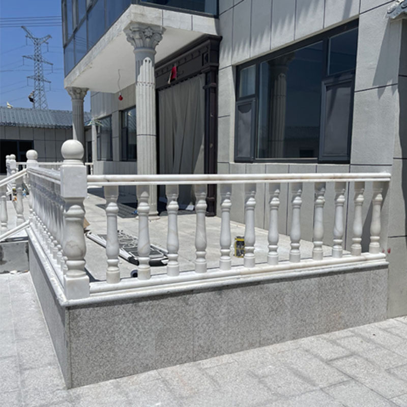 石雕阳台柱汉白玉别墅护栏花岗岩大理石河道公园栏杆厂家供应