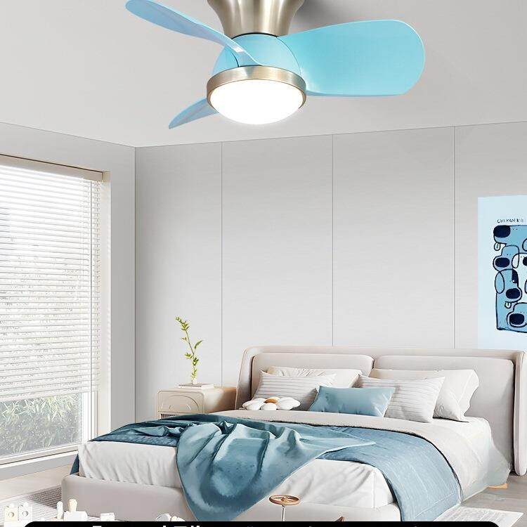 儿童房风扇灯2025新款全光谱护眼现代简约家用一体式静音吊扇灯具