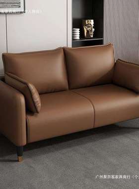 科技布艺沙发小户型出租屋客厅现代简约双三人网红卧室接待服装店