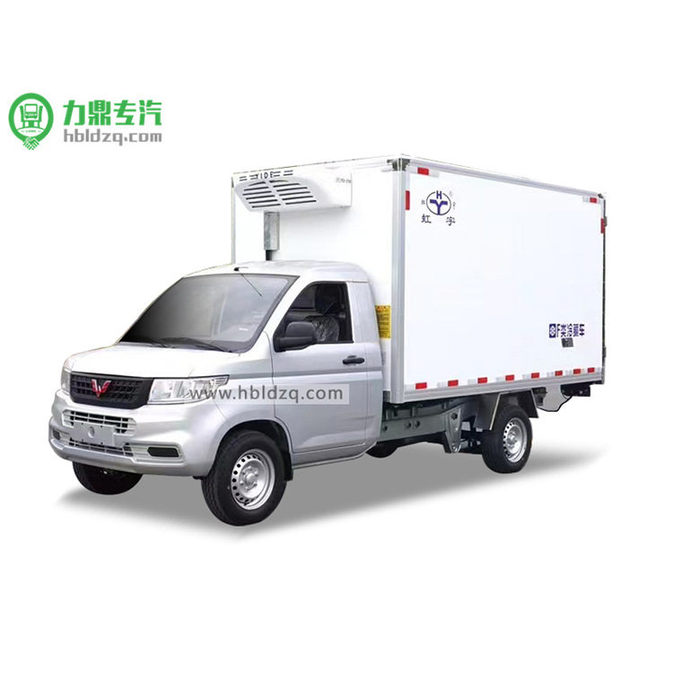 五菱牌小型汽油冷藏车冻货配送