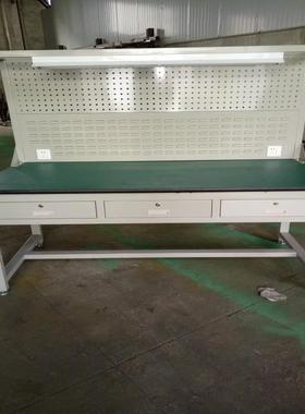 生产车间轻型重型带灯工作台台钳工作台电子操作台流水线工作桌