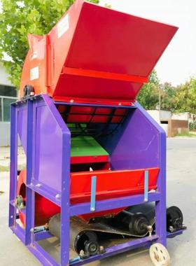 花生摘果机连花生秧一体投进全喂入式300中型款干湿两用