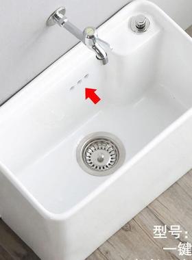 阳台陶瓷洗拖把槽池卫生间地盆大号拖布池落地式家用小号墩布池盆