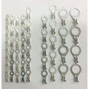 SRB-T6.4-10连续圆形端子裸端铜鼻子线耳接线开口端子R型OT连续