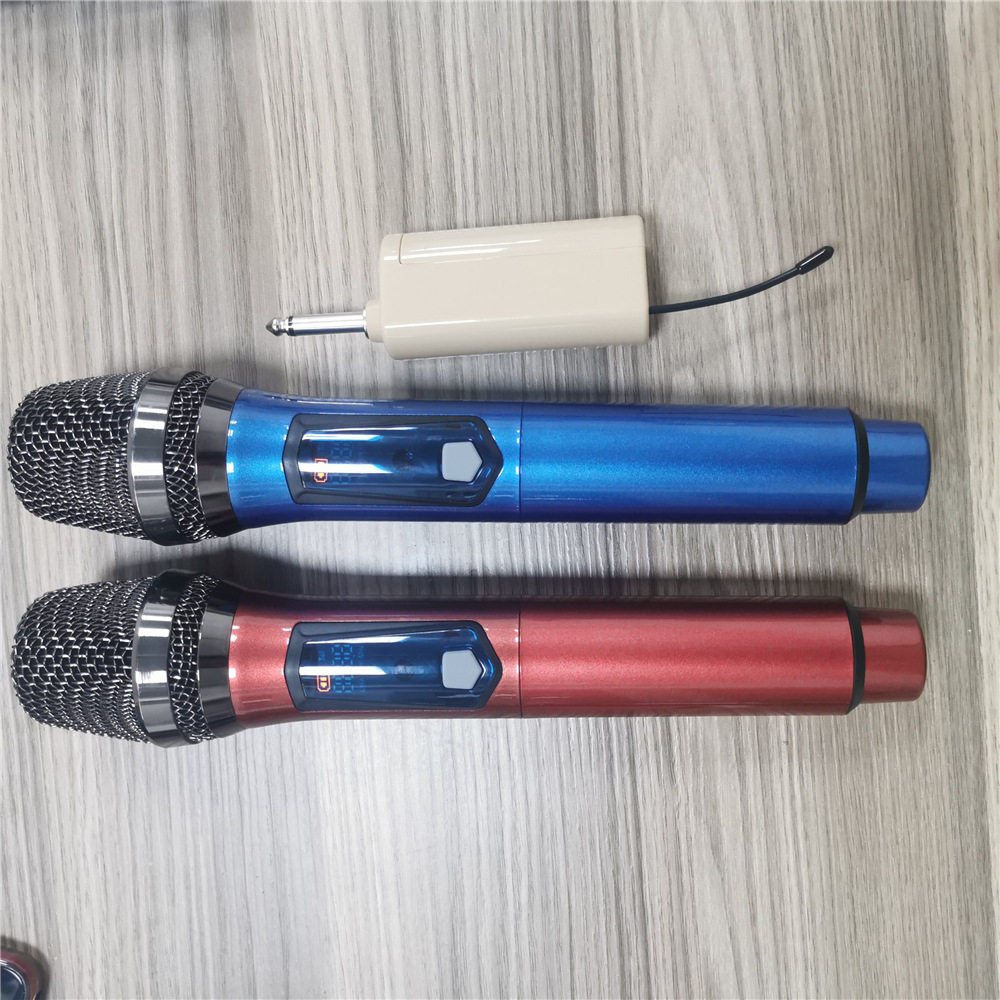 可循环充电UFH带有USB 麦克风单咪一拖二 外置无线咪带18650电池