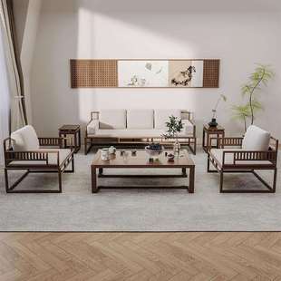 实木质高座位沙发新中式实木客厅2025新款高端大气上档次宋氏美学