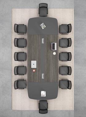 会议桌长桌简约现代办公室接待桌培训桌大小型会议室办公桌椅新品