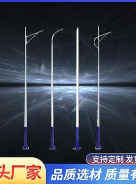 太阳能A字臂路灯3米3.5米4新农村双头小区庭院灯LED户外道路灯杆6