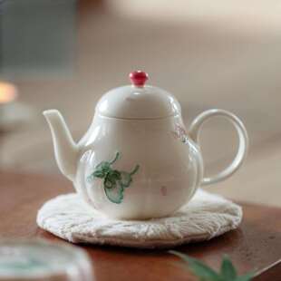 手绘茶壶釉彩有田烧个陶瓷家用高颜值小号泡茶壶