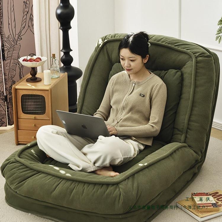 人类狗窝可躺可睡卧室折叠沙发床阳台单人榻榻米休闲躺椅懒人沙发