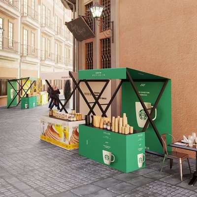 网红商场大型活动展示架户外景区可移动摆摊架集市美食街小吃摊架