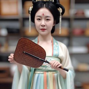 古风竹扇团扇新中式扇子纳凉夏季蒲扇大号竹编芭蕉复古竹制扇子