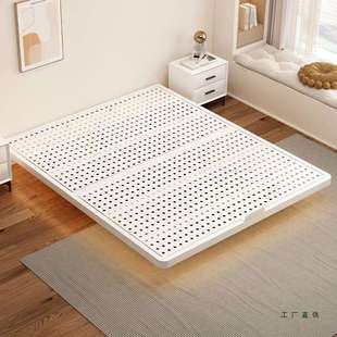 悬浮床铁艺床2025新款无床头榻榻米悬空碳素钢床架卧室家用双人床