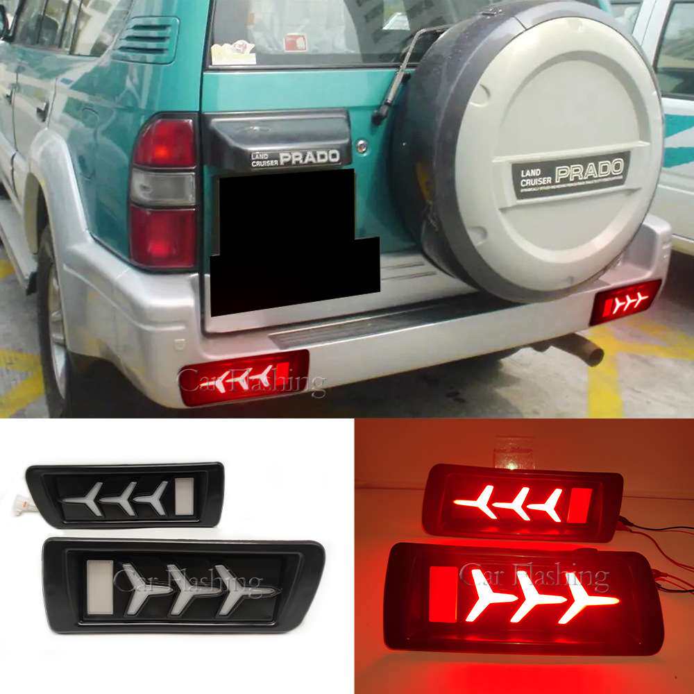 适用于丰田96-03霸道普拉多LC90 LC95 3400后杠灯陆霸后雾灯