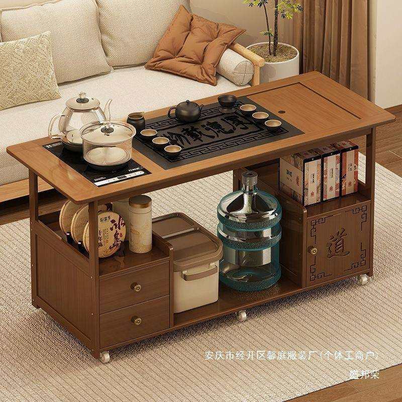茶几茶桌家用小茶台竹烧水壶实木一体茶车阳台移动沙发边几茶水柜,鲜花速递/花卉仿真/绿植园艺,割草机/草坪机,淘宝优惠券,粉丝福利购,淘宝优惠卷
