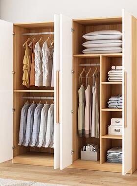 衣柜家用卧室出租房用经济型实木质儿童衣橱工厂直销简易组装柜子