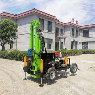 进院打井履带式钻井机农村光伏发电桩钻孔机钻头柴油款潜孔钻机
