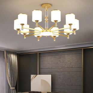 吊灯客厅2024新款流行现代简约大气感美式极简灯泡大厅主灯