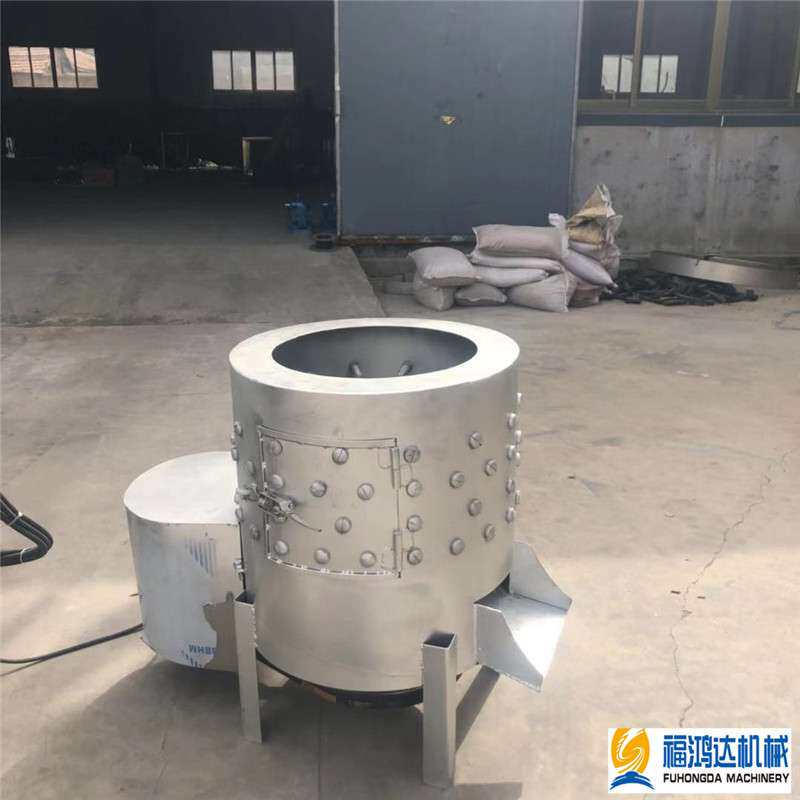 圆筒式胶棒羊头蹄去毛设备 小型羊头打毛机 销售羊蹄脱毛机